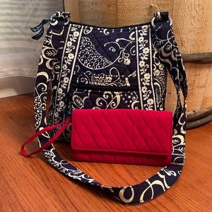 Vera Bradley Crossbody Purse and Wristlet Wallet